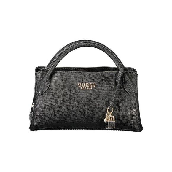 Guess Jeans Nell Mini Top Handle Bag Women Black Handbags